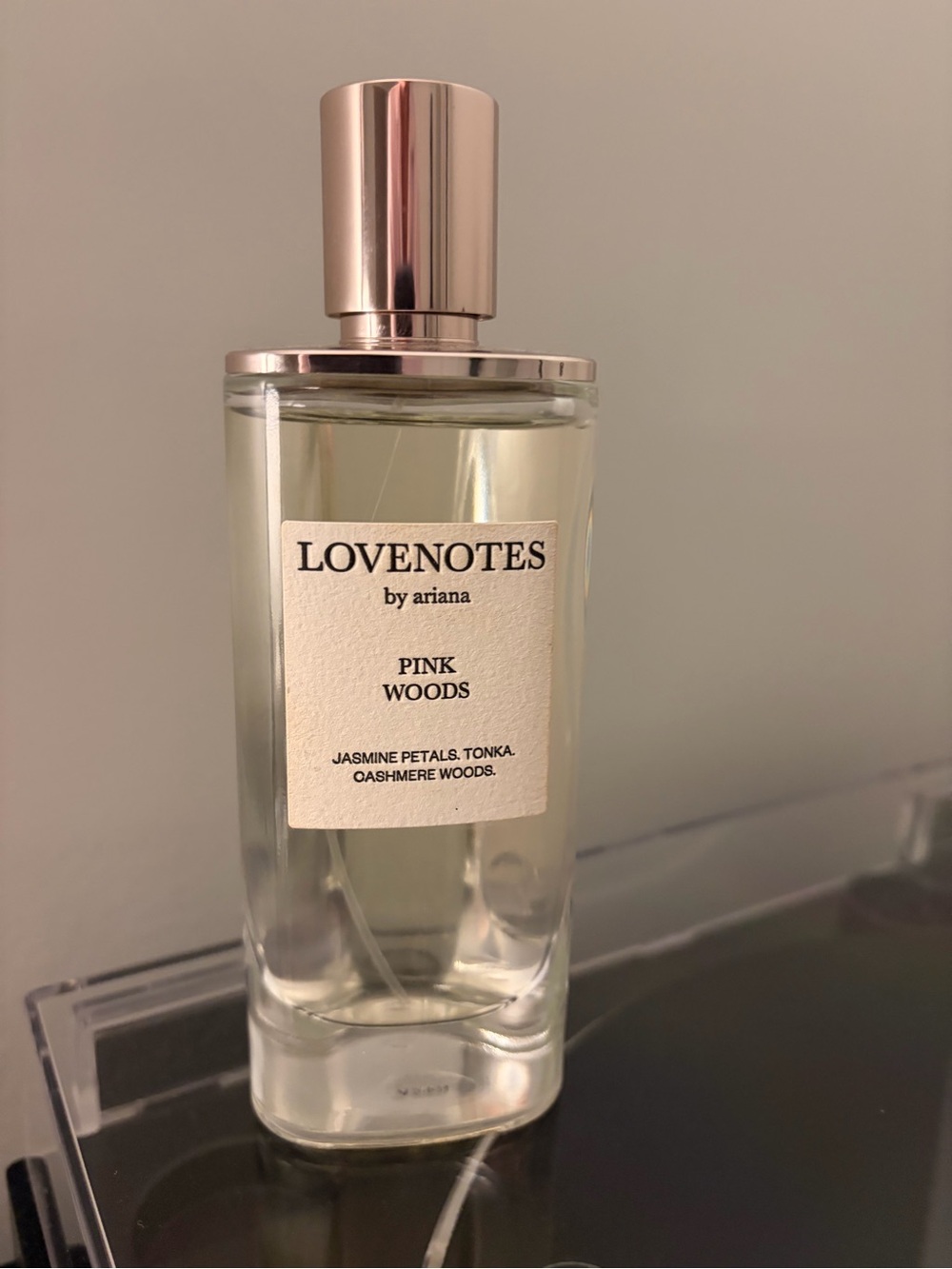 lovenote Pink Woods Womenโs Perfume with Rose Gold Cap